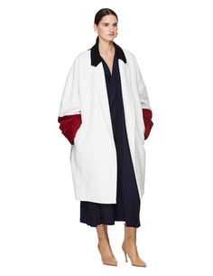 Трехцветное пальто из шерсти с кашемиром Haider Ackermann