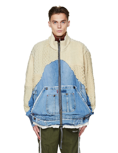 Куртка 50/50 из шерсти и денима Greg Lauren