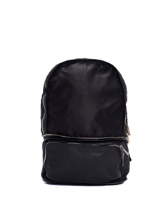 Черный рюкзак-трансформер из кожи и нейлона Guidi