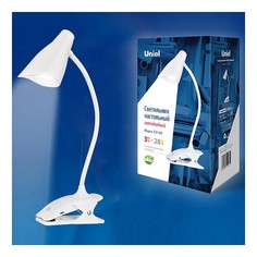 Настольная лампа офисная TLD-560 TLD-560 White/LED/280Lm/5000K/Dimmer Uniel