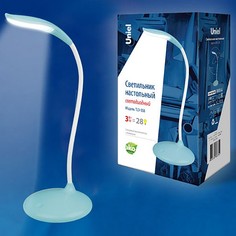Настольная лампа офисная TLD-558 TLD-558 Blue/LED/280Lm/5000K/Dimmer Uniel