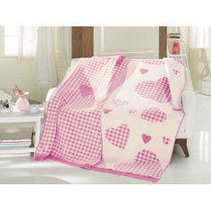 Плед полутораспальный Candy розовый F0089860 Arya