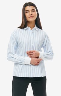 Хлопковая рубашка в полоску на пуговицах Michael Michael Kors