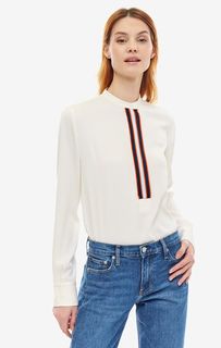 Блуза с контрастной нашивкой Calvin Klein