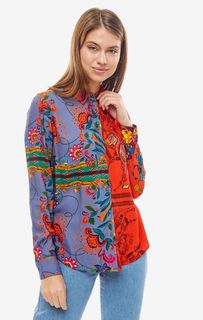 Разноцветная рубашка с длинными рукавами Desigual