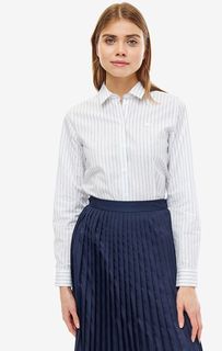 Хлопковая рубашка в полоску Lacoste