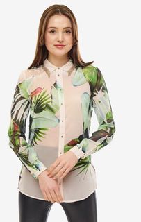 Блуза с кружевными вставками на пуговицах Guess