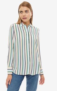 Рубашка из вискозы в разноцветную полоску Tommy Hilfiger