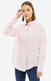 Хлопковая рубашка оверсайз в полоску Armani Exchange