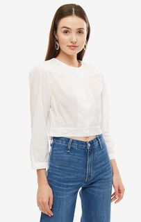 Укороченная хлопковая рубашка Calvin Klein Jeans