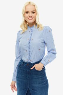 Рубашка из хлопка с вышивкой Pepe Jeans