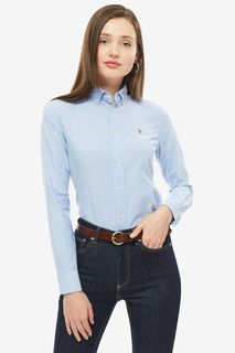 Синяя хлопковая рубашка Polo Ralph Lauren