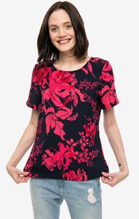 Синяя блуза с цветочным принтом Vero Moda