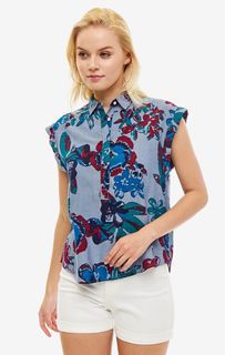 Блуза из вискозы с цветочным принтом Lee