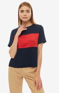 Блуза с плиссированной вставкой Tommy Hilfiger