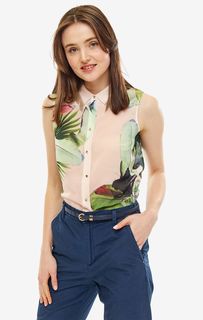 Блуза с кружевными вставками на пуговицах Guess