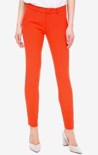 Оранжевые брюки с застежкой на молнию, пуговицу и крючок Kocca