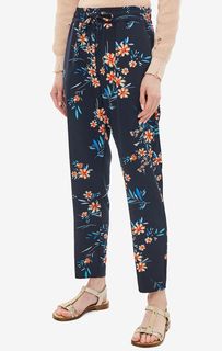 Зауженные брюки с цветочным принтом Kocca