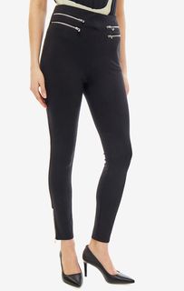 Трикотажные брюки с декоративными молниями Guess