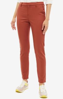 Коричневые брюки зауженного кроя Vero Moda