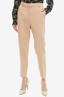 Бежевые укороченные брюки Pinko