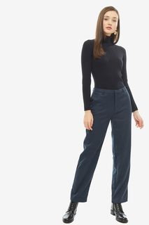 Зауженные синие брюки в клетку Pepe Jeans