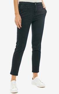 Укороченные брюки чиносы черного цвета United Colors of Benetton