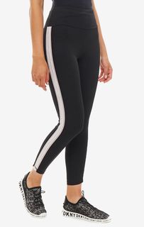 Черные леггинсы в спортивном стиле Dkny