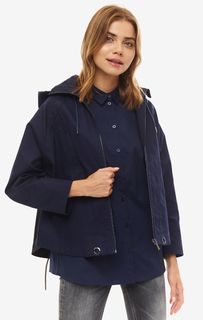Легкая синяя куртка из хлопка Armani Exchange