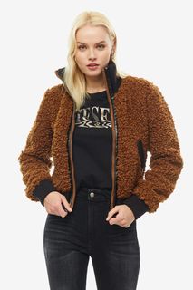 Коричневая куртка на молнии Diesel