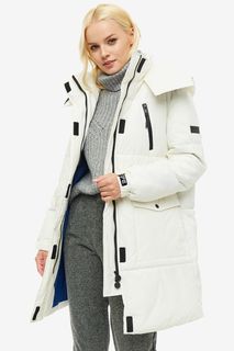Белая куртка с карманами и капюшоном Pepe Jeans