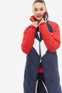 Синяя удлиненная куртка Fila