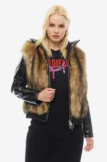Куртка на молнии с контрастными рукавами Diesel