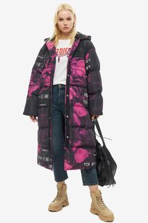 Длинная зимняя куртка на кнопках Diesel