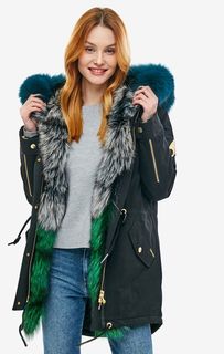 Парка из хлопка с меховой отделкой Foxy Steller Parka Moose Knuckles