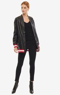 Кожаная куртка с карманами Guess