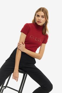 Водолазка из вискозы с короткими рукавами Guess