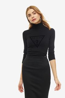 Водолазка из вискозы с принтом Guess