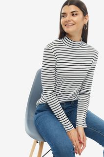 Хлопковая водолазка в полоску United Colors of Benetton