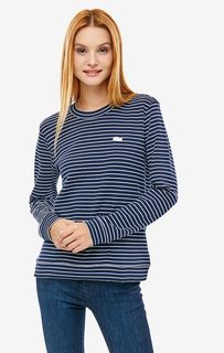 Хлопковый джемпер в тонкую полоску Lacoste