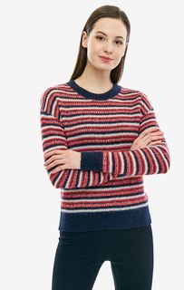 Разноцветный полушерстяной джемпер в полоску Tommy Hilfiger
