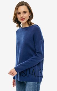 Синий трикотажный джемпер оверсайз Gerry Weber