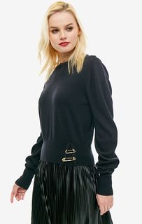 Однотонный джемпер с металлическим декором Guess