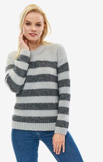 Серый джемпер с блестящей нитью в полоску Tommy Hilfiger