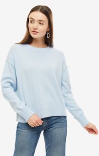 Голубой джемпер с яркой отделкой Calvin Klein Jeans