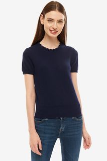 Шерстяной джемпер с короткими рукавами United Colors of Benetton