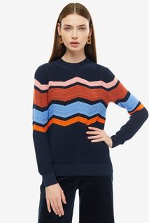 Синий джемпер с длинными рукавами Tom Tailor Denim