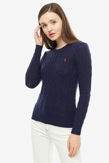 Синий шерстяной джемпер Polo Ralph Lauren