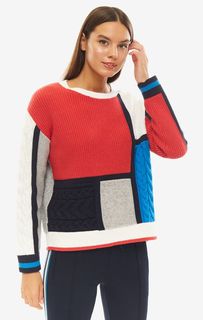Разноцветный свитер свободного кроя Marc Opolo