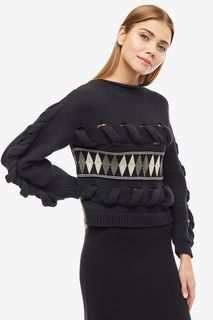 Хлопковый свитер свободного кроя Cepheya